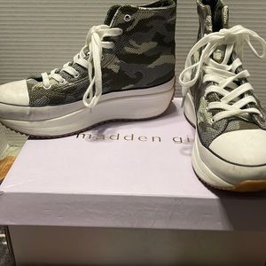 Madden girl camouflage sneakers